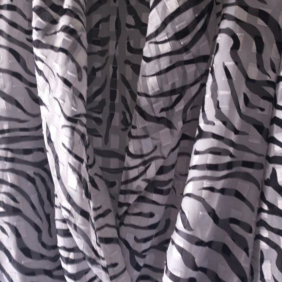Women's L Cache Tiger Striped Chiffon Bodysuit - Picture 11 of 17